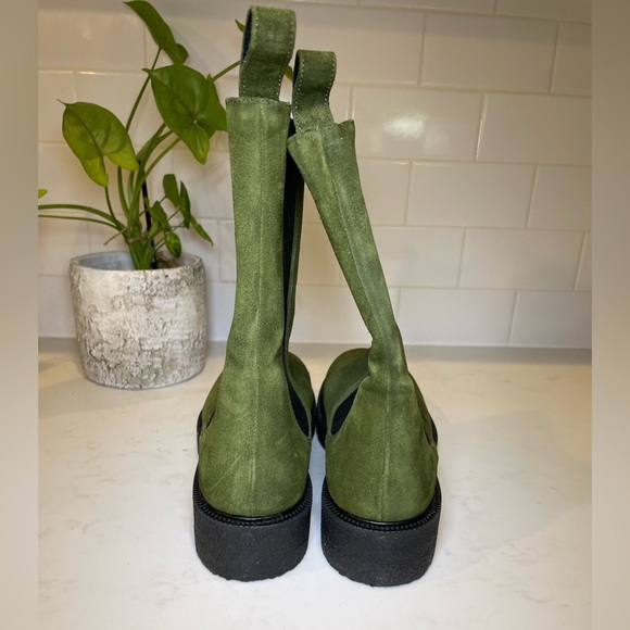 STAUD New Palamino Boots Olive Suede sz 40 | 10 - Picture 4 of 9